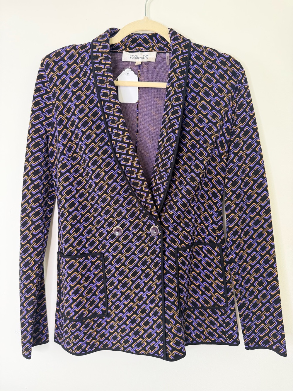 NWOT Diane Von Furstenburg ‘Dion Jacquard Blazer’ size 2 $2,284